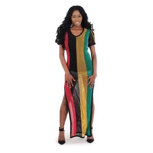 Dresses - Mesh Rasta Dress Dresses - Mesh Rasta Dress